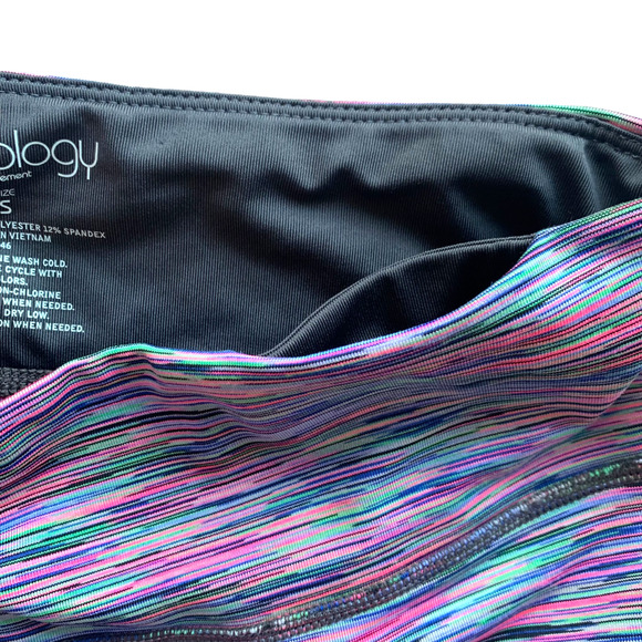 IDEOLOGY Pink Spring Space Print Cropped Leggings Workout Active Yoga Small - Picture 4 of 7
